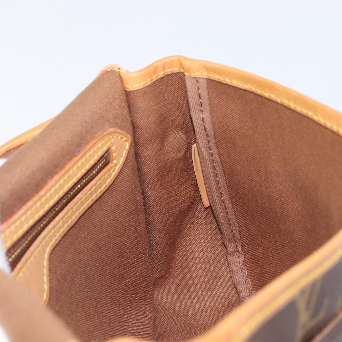 LOUIS VUITTON Monogram Gibeciere PM Shoulder Bag M42248 LV Auth ep16092A