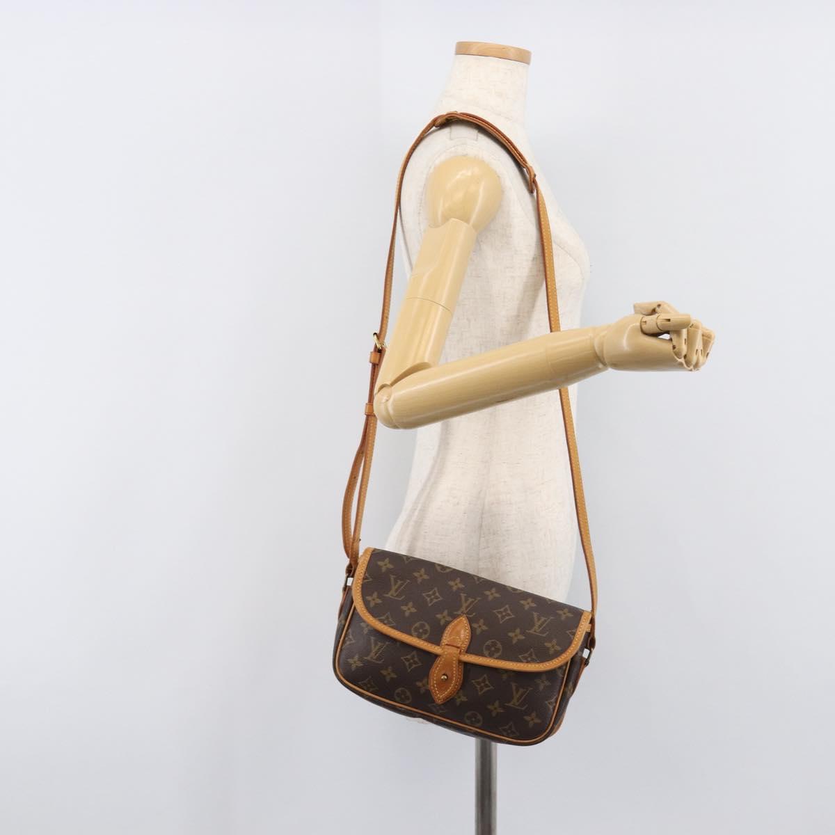 LOUIS VUITTON Monogram Gibeciere PM Shoulder Bag M42248 LV Auth ep16092A