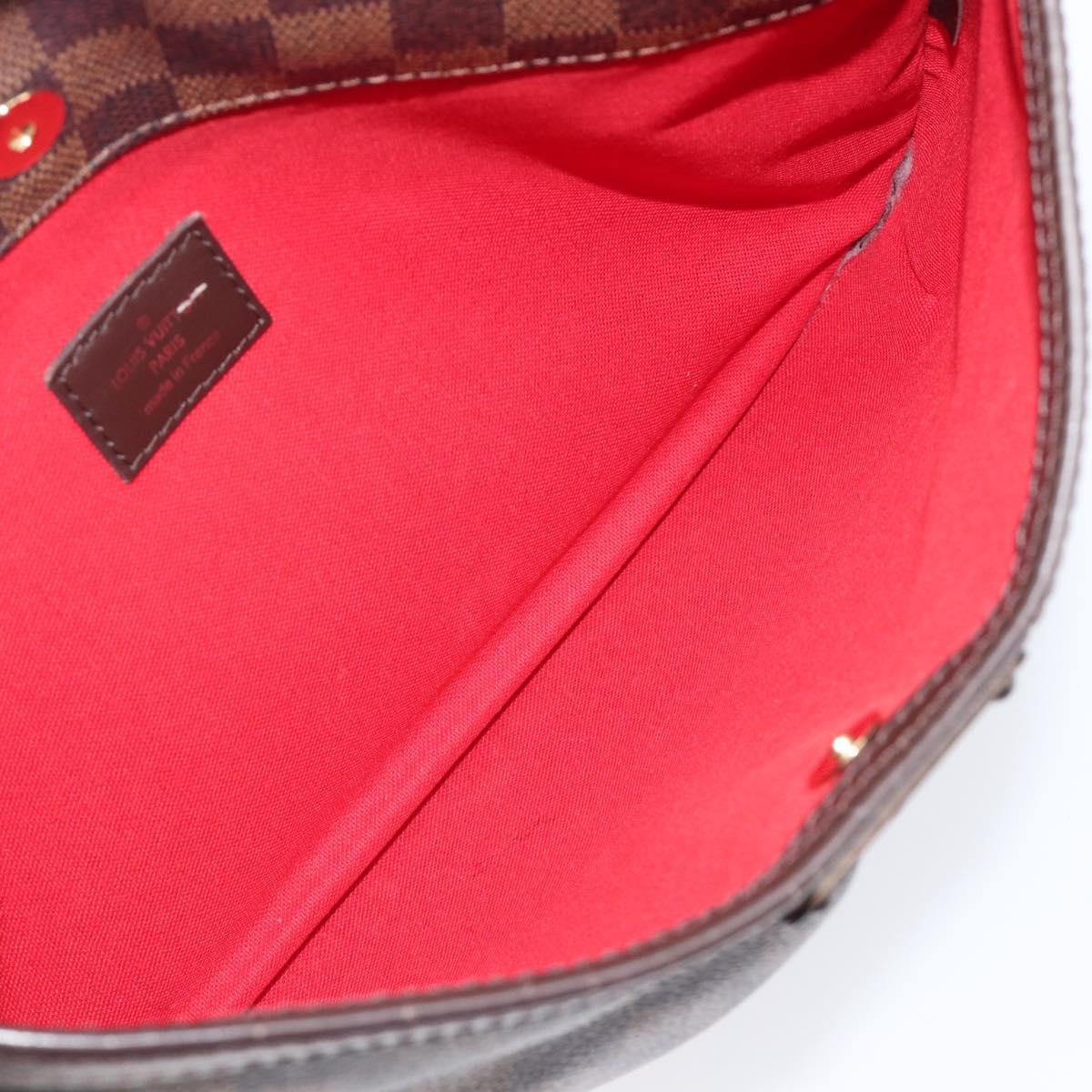 LOUIS VUITTON Damier Ebene Bloomsbury PM Shoulder Bag N42251 LV Auth ep16096