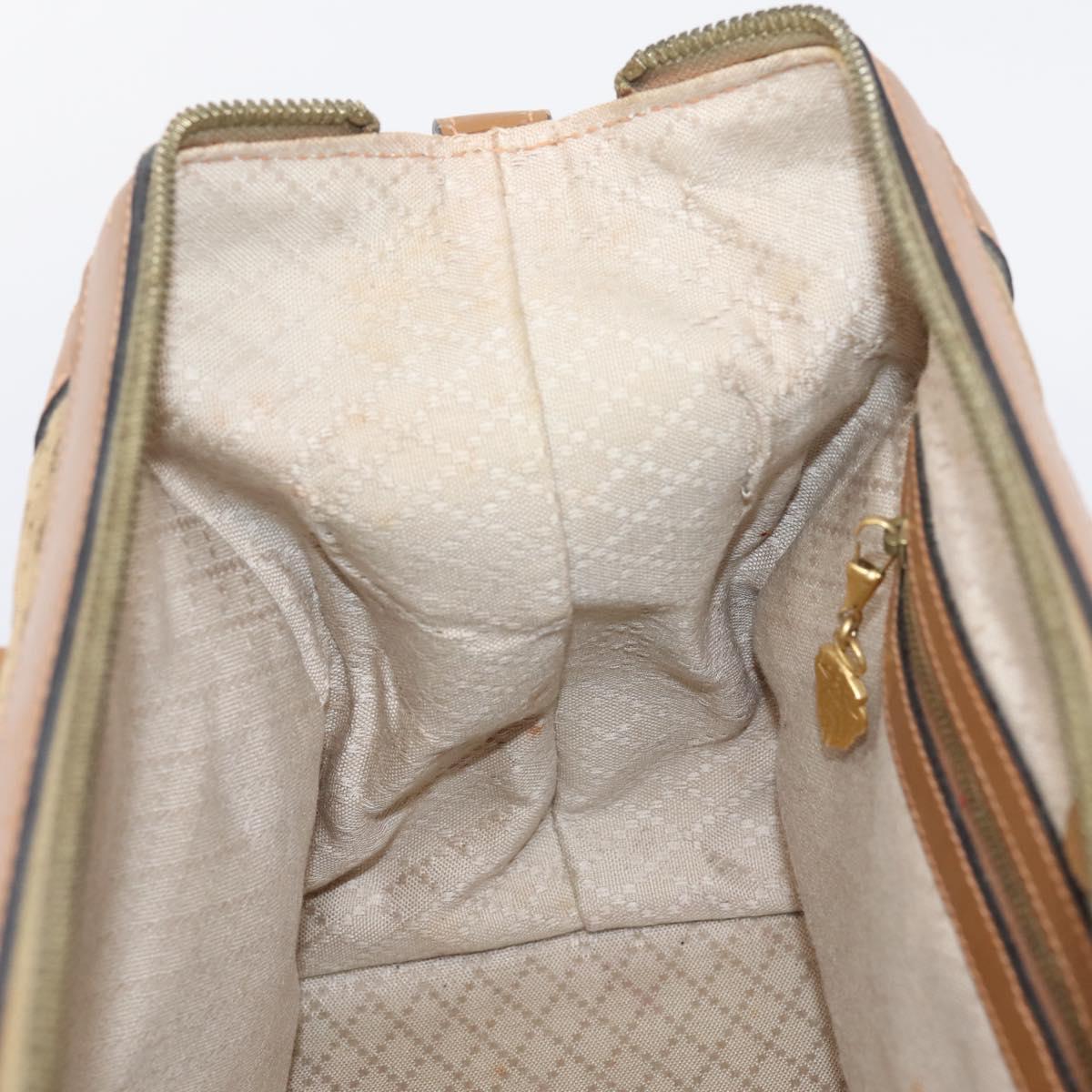 GUCCI Micro GG Supreme Hand Bag Beige Gold Auth ep16098