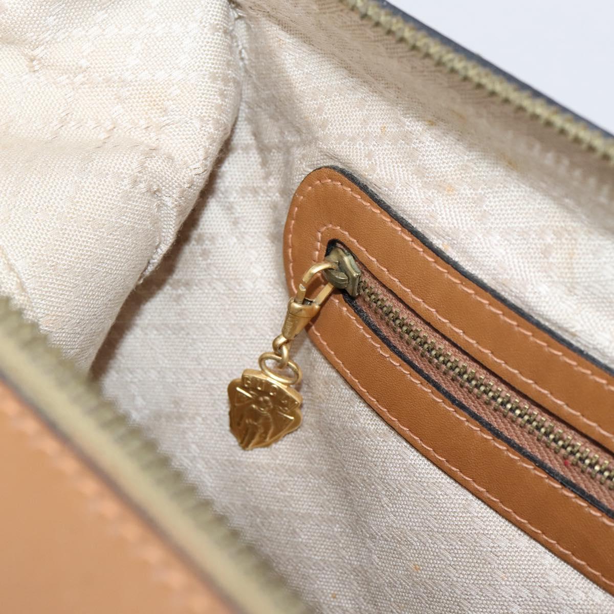 GUCCI Micro GG Supreme Hand Bag Beige Gold Auth ep16098