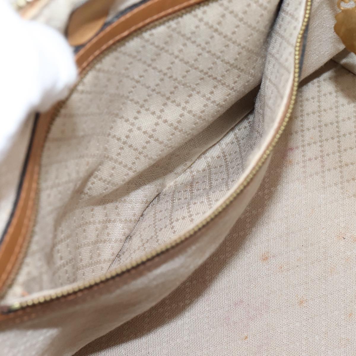GUCCI Micro GG Supreme Hand Bag Beige Gold Auth ep16098