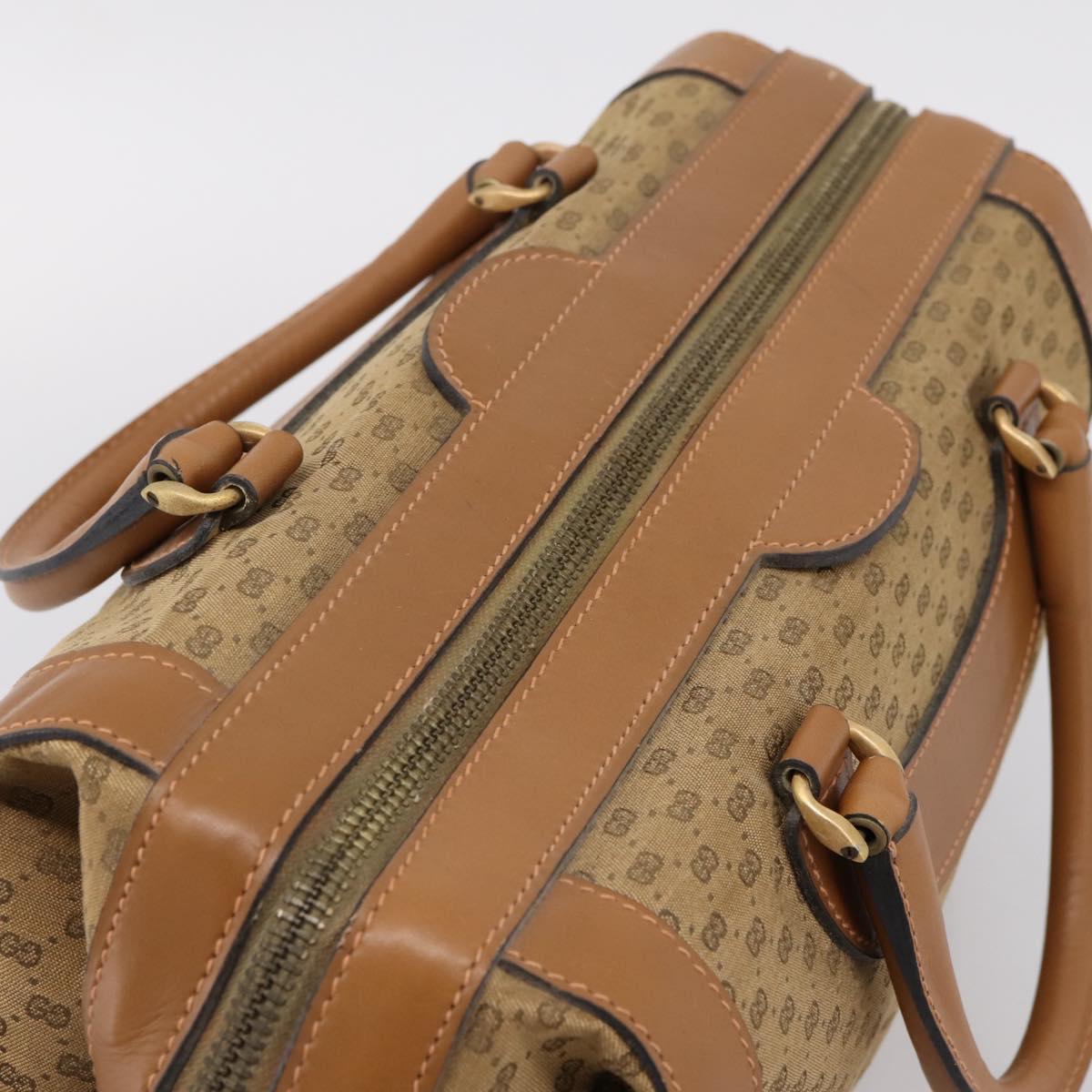 GUCCI Micro GG Supreme Hand Bag Beige Gold Auth ep16098