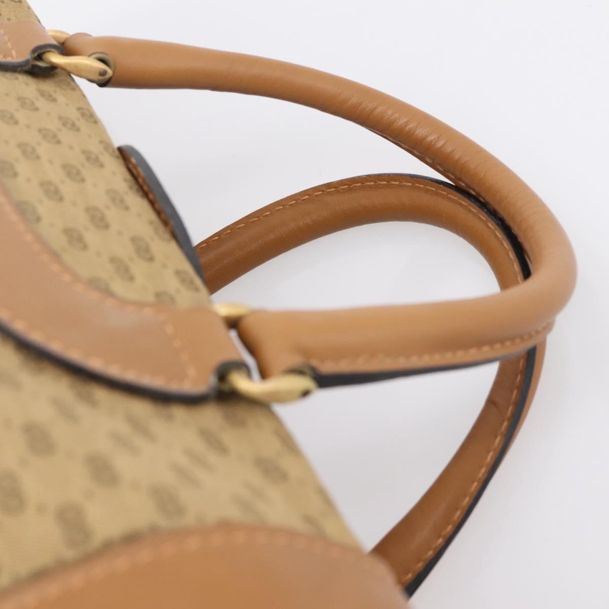 GUCCI Micro GG Supreme Hand Bag Beige Gold Auth ep16098