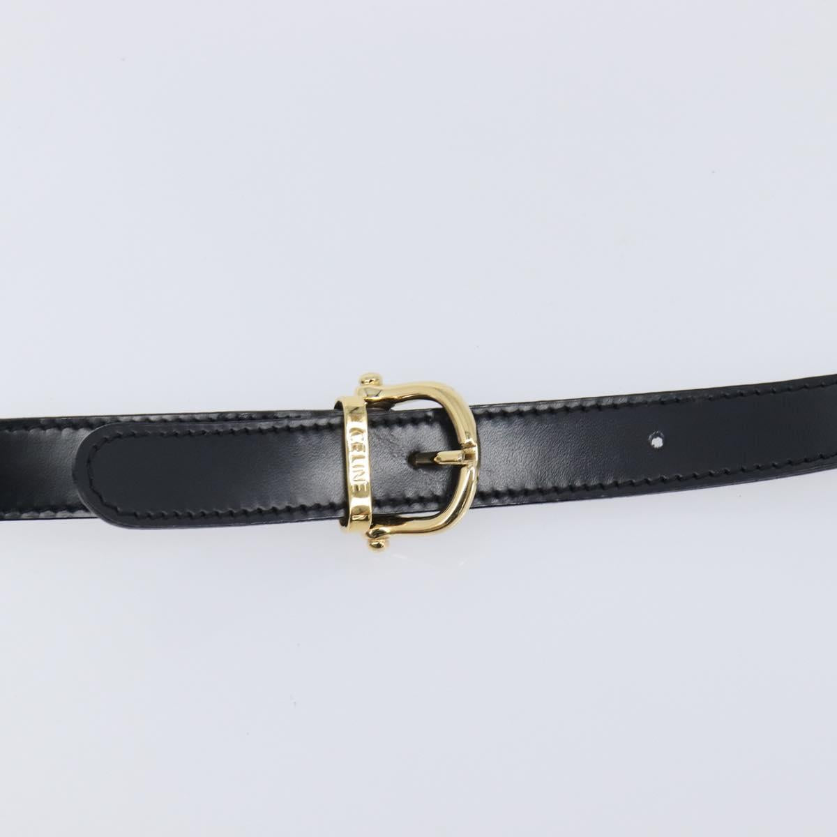 CELINE Macadam Canvas Shoulder Bag PVC Leather Black Gold Auth ep16100