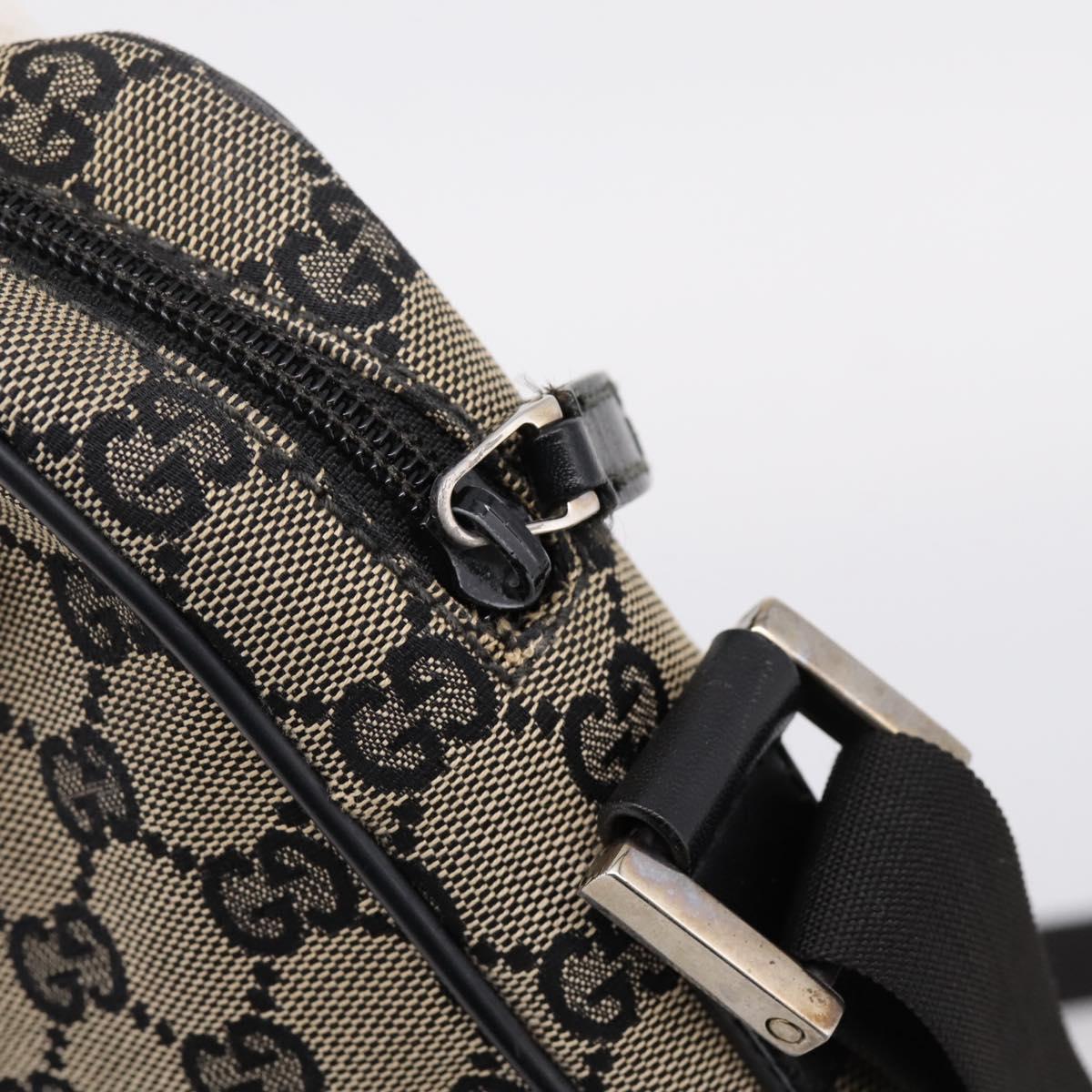 GUCCI GG Canvas Shoulder Bag Beige Silver 018 1619 Auth ep16101