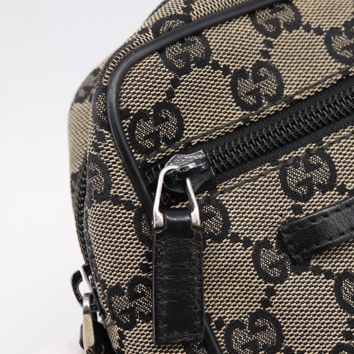 GUCCI GG Canvas Shoulder Bag Beige Silver 018 1619 Auth ep16101