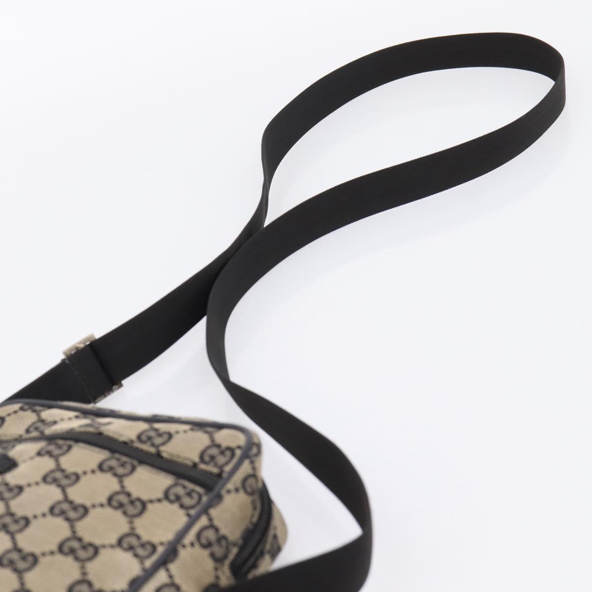 GUCCI GG Canvas Shoulder Bag Beige Silver 018 1619 Auth ep16101