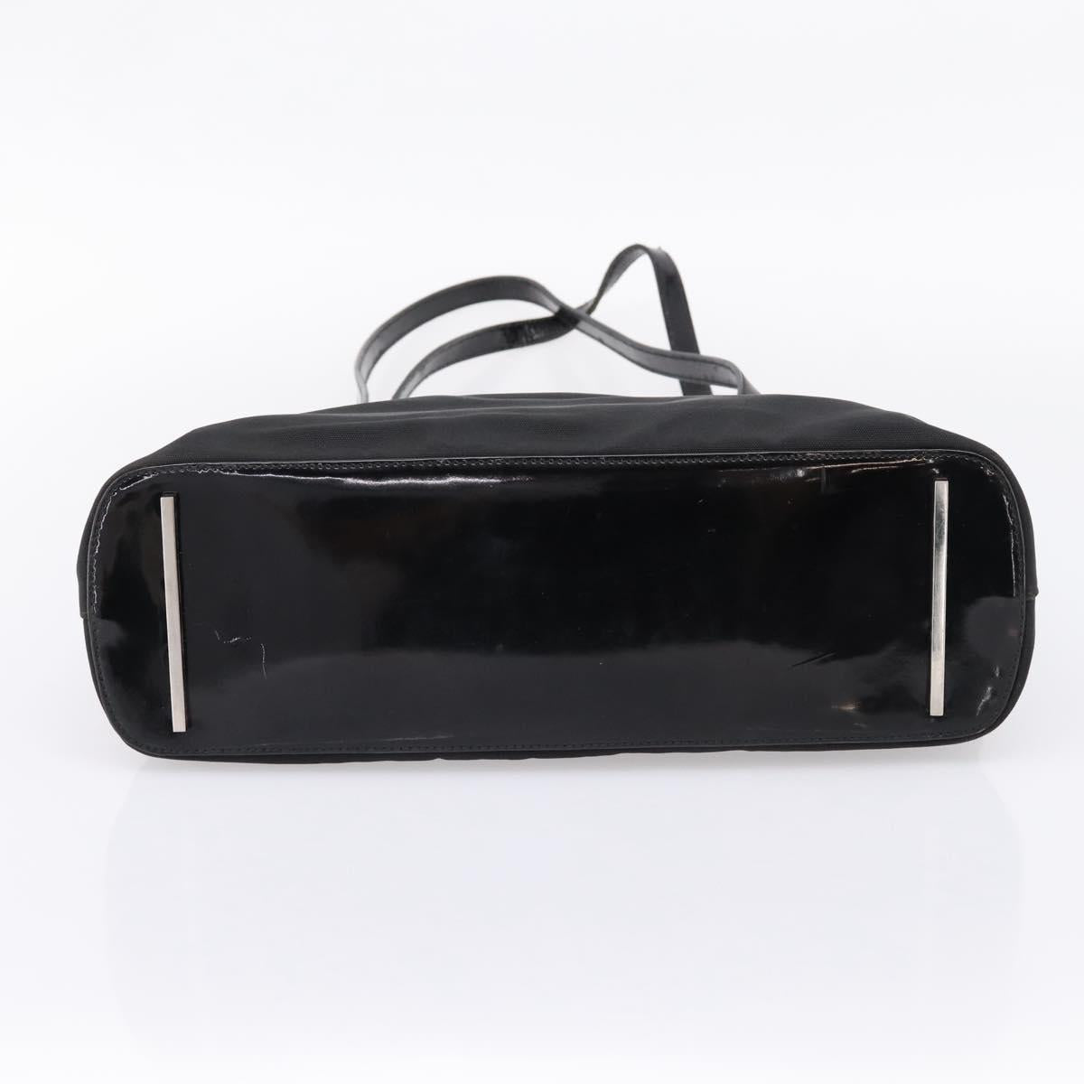 GUCCI Shoulder Bag Nylon Black Silver 002 1038 Auth ep16102