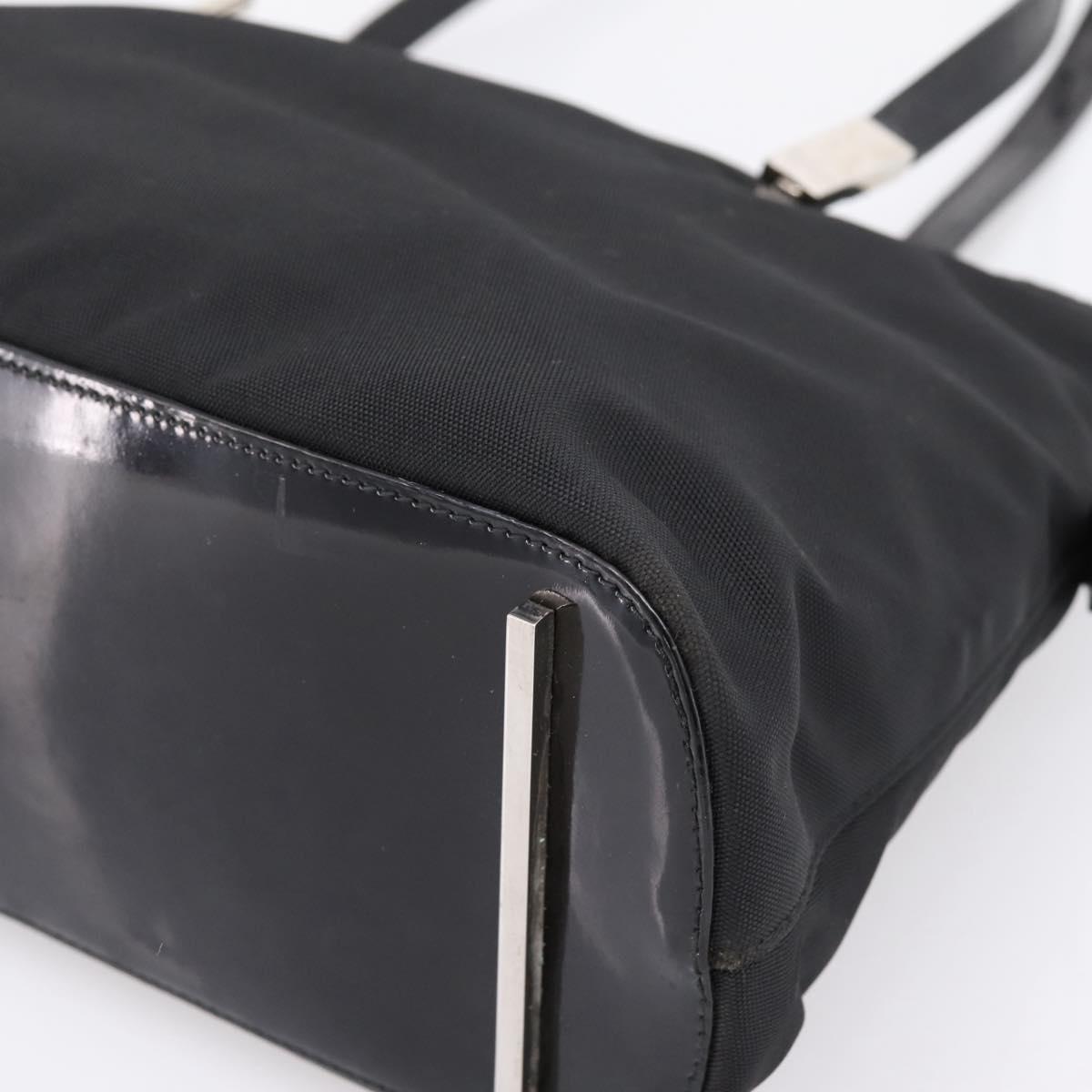 GUCCI Shoulder Bag Nylon Black Silver 002 1038 Auth ep16102