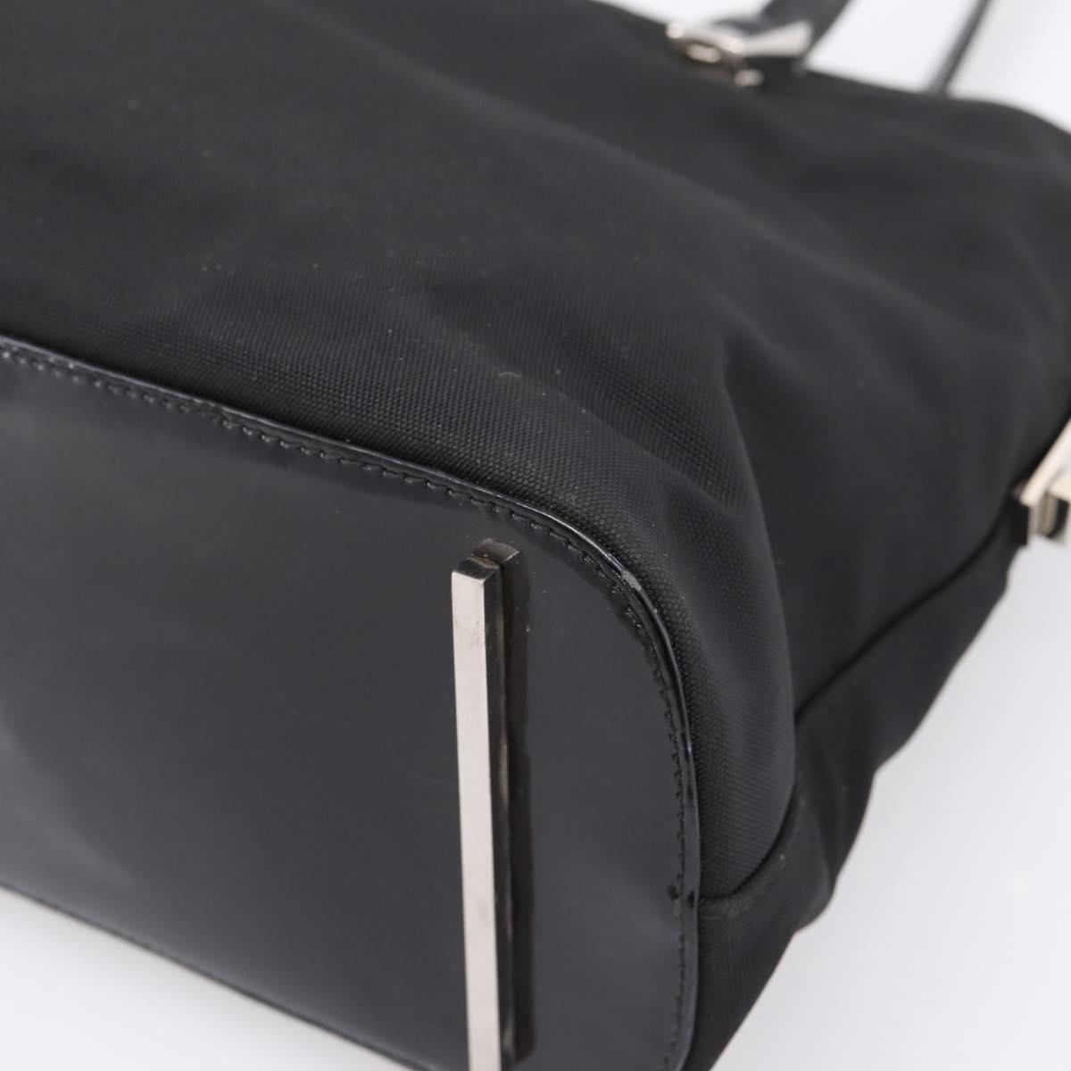 GUCCI Shoulder Bag Nylon Black Silver 002 1038 Auth ep16102
