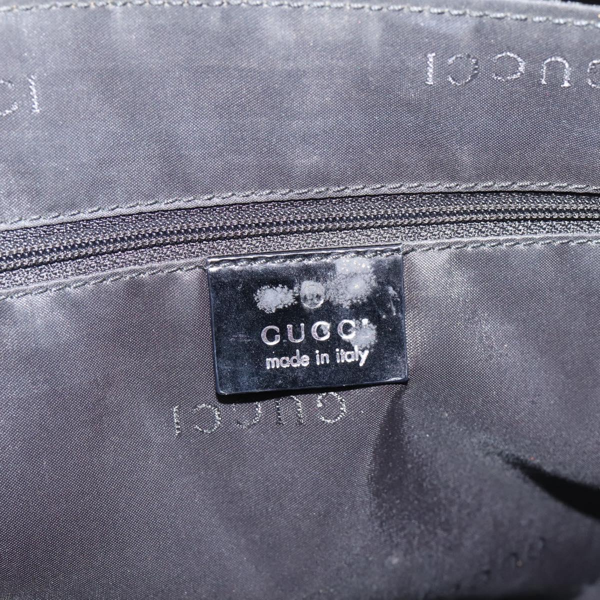 GUCCI Shoulder Bag Nylon Black Silver 002 1038 Auth ep16102