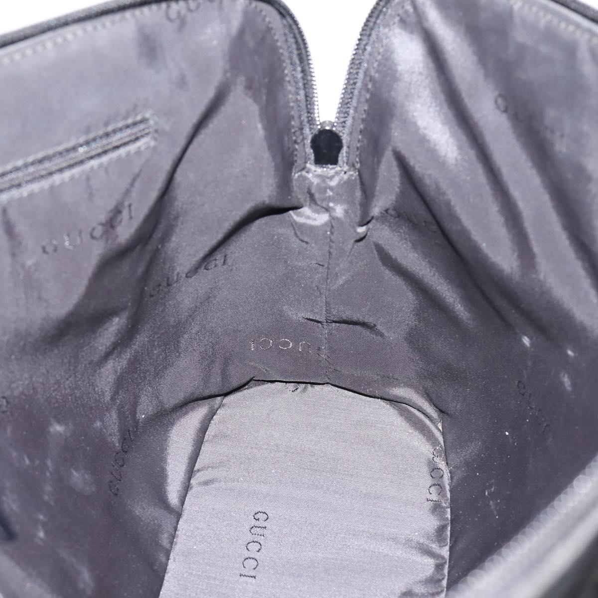 GUCCI Shoulder Bag Nylon Black Silver 002 1038 Auth ep16102