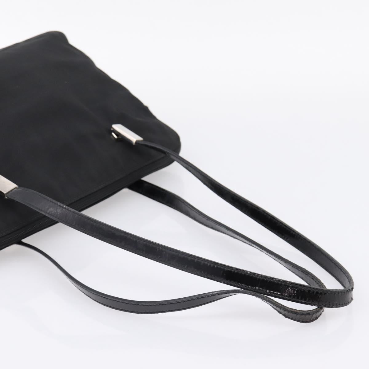 GUCCI Shoulder Bag Nylon Black Silver 002 1038 Auth ep16102