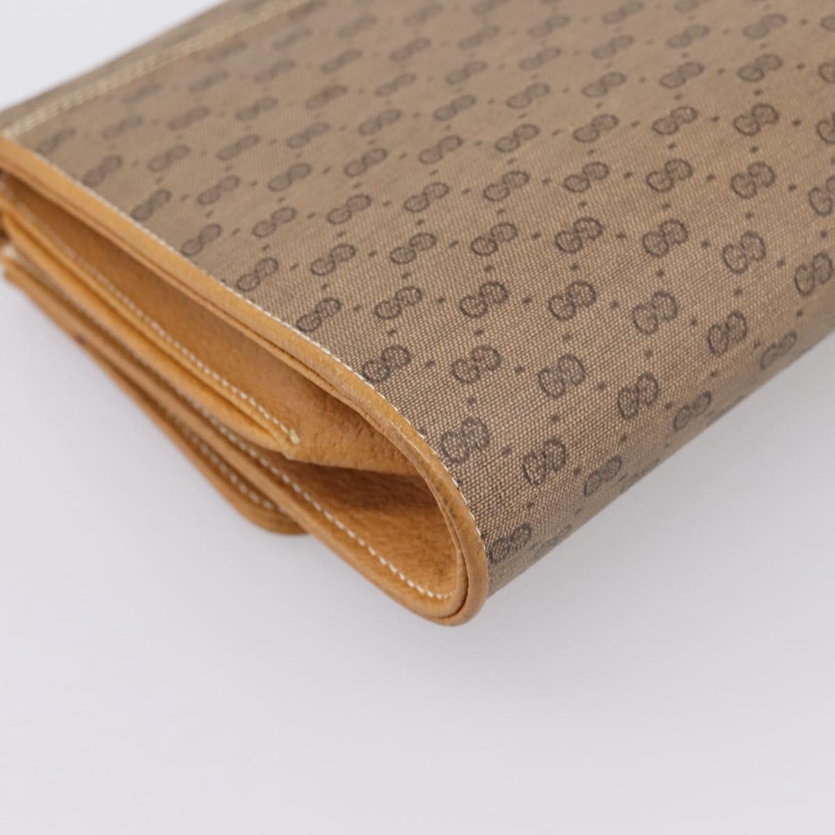 GUCCI Micro GG Supreme Shoulder Bag PVC Beige Gold 904 02 050 Auth ep16103