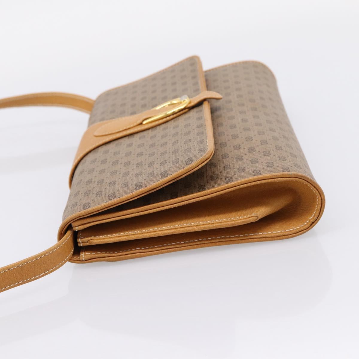GUCCI Micro GG Supreme Shoulder Bag PVC Beige Gold 904 02 050 Auth ep16103