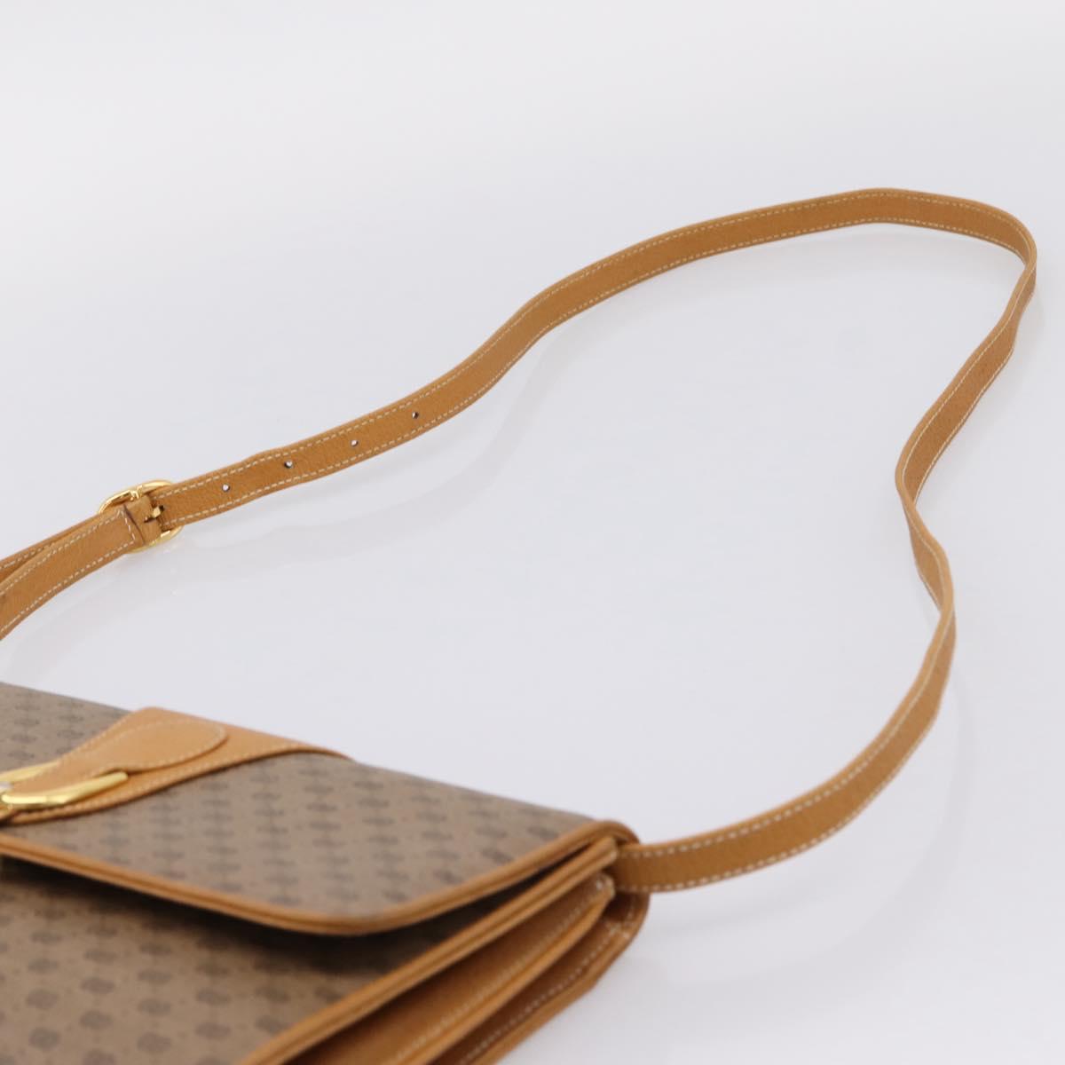 GUCCI Micro GG Supreme Shoulder Bag PVC Beige Gold 904 02 050 Auth ep16103
