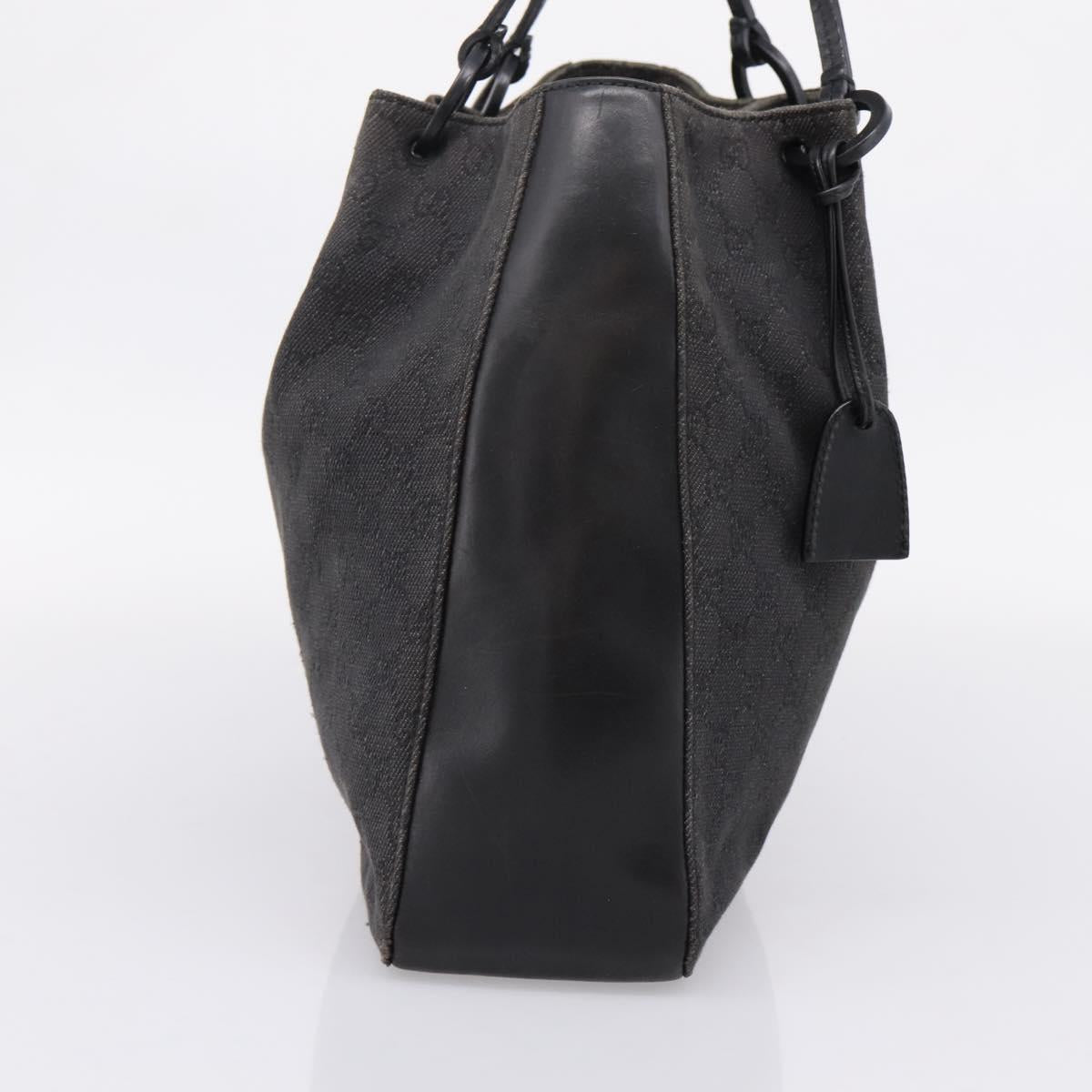 GUCCI GG Canvas Tote Bag Black 101920 Auth ep16104