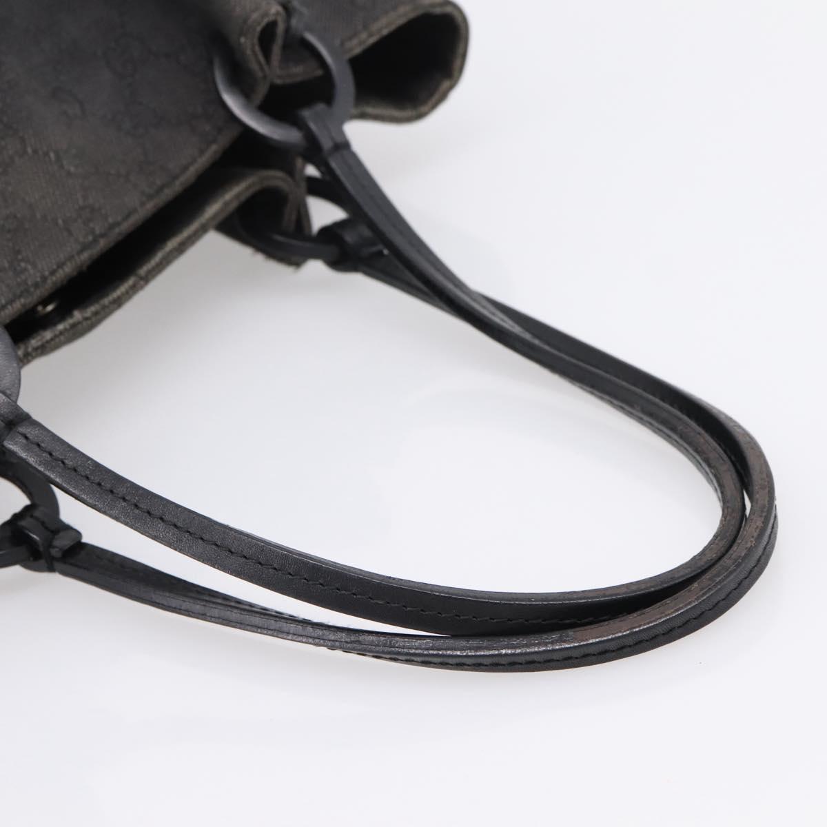 GUCCI GG Canvas Tote Bag Black 101920 Auth ep16104