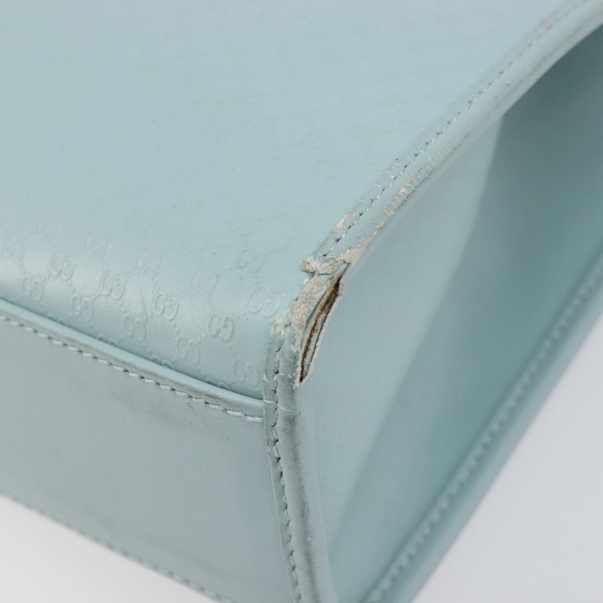 GUCCI Micro Guccissima Jackie Bag PVC Leather Light Blue 002 1065 Auth ep16106
