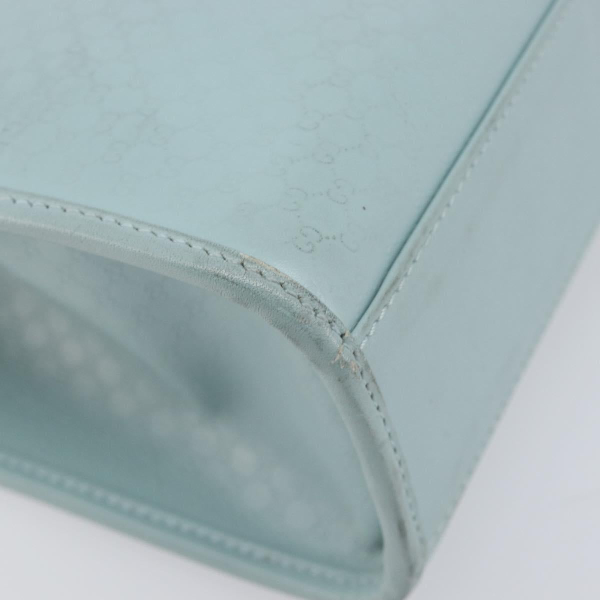 GUCCI Micro Guccissima Jackie Bag PVC Leather Light Blue 002 1065 Auth ep16106