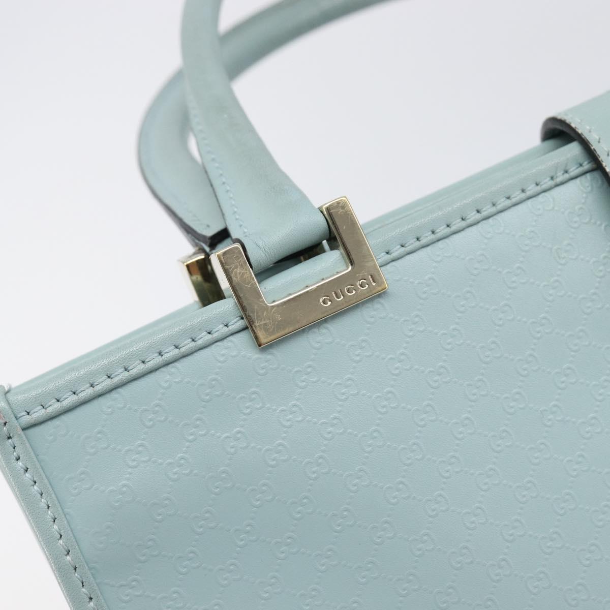 GUCCI Micro Guccissima Jackie Bag PVC Leather Light Blue 002 1065 Auth ep16106