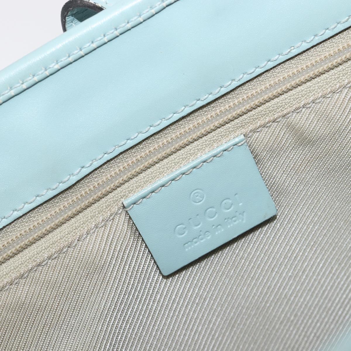 GUCCI Micro Guccissima Jackie Bag PVC Leather Light Blue 002 1065 Auth ep16106