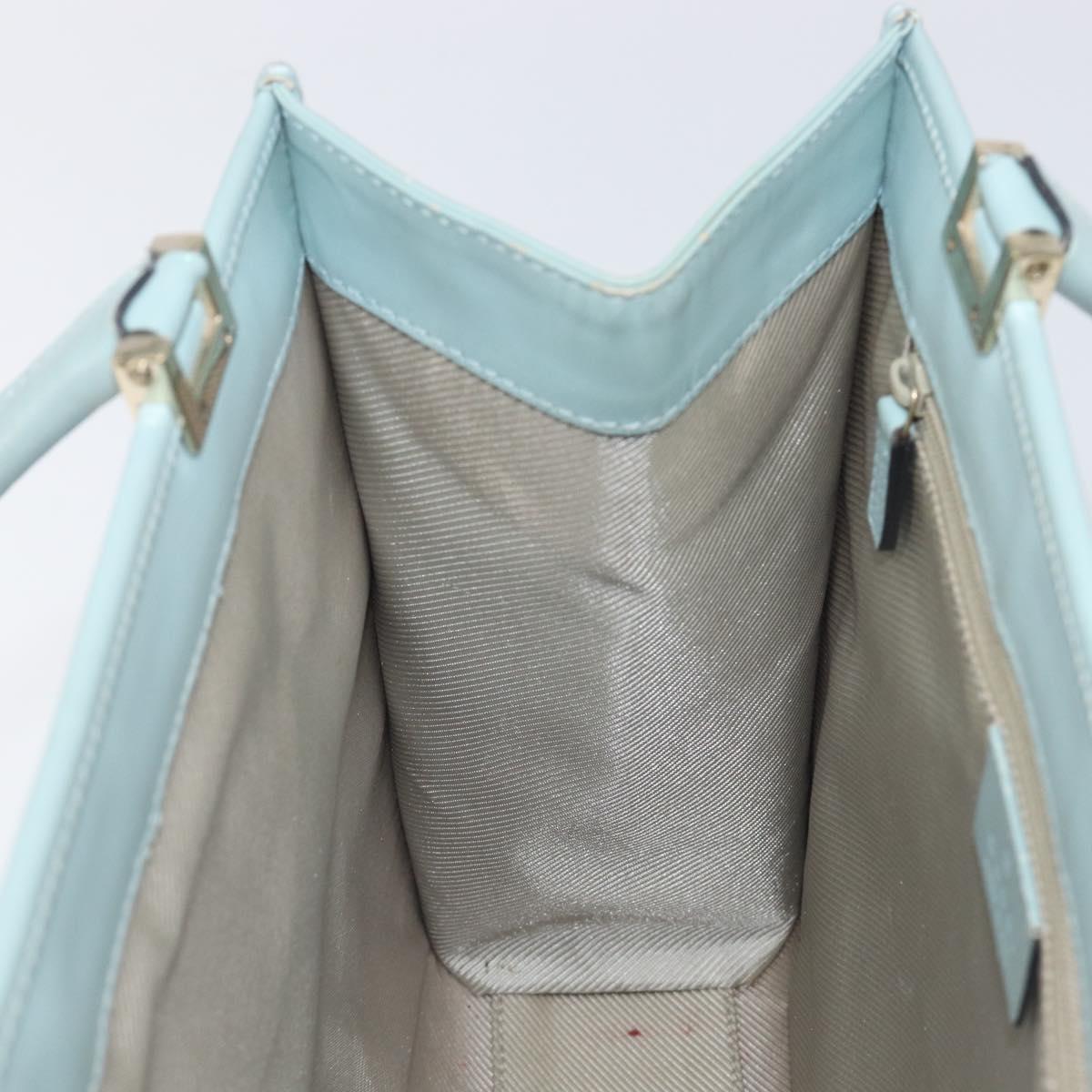 GUCCI Micro Guccissima Jackie Bag PVC Leather Light Blue 002 1065 Auth ep16106