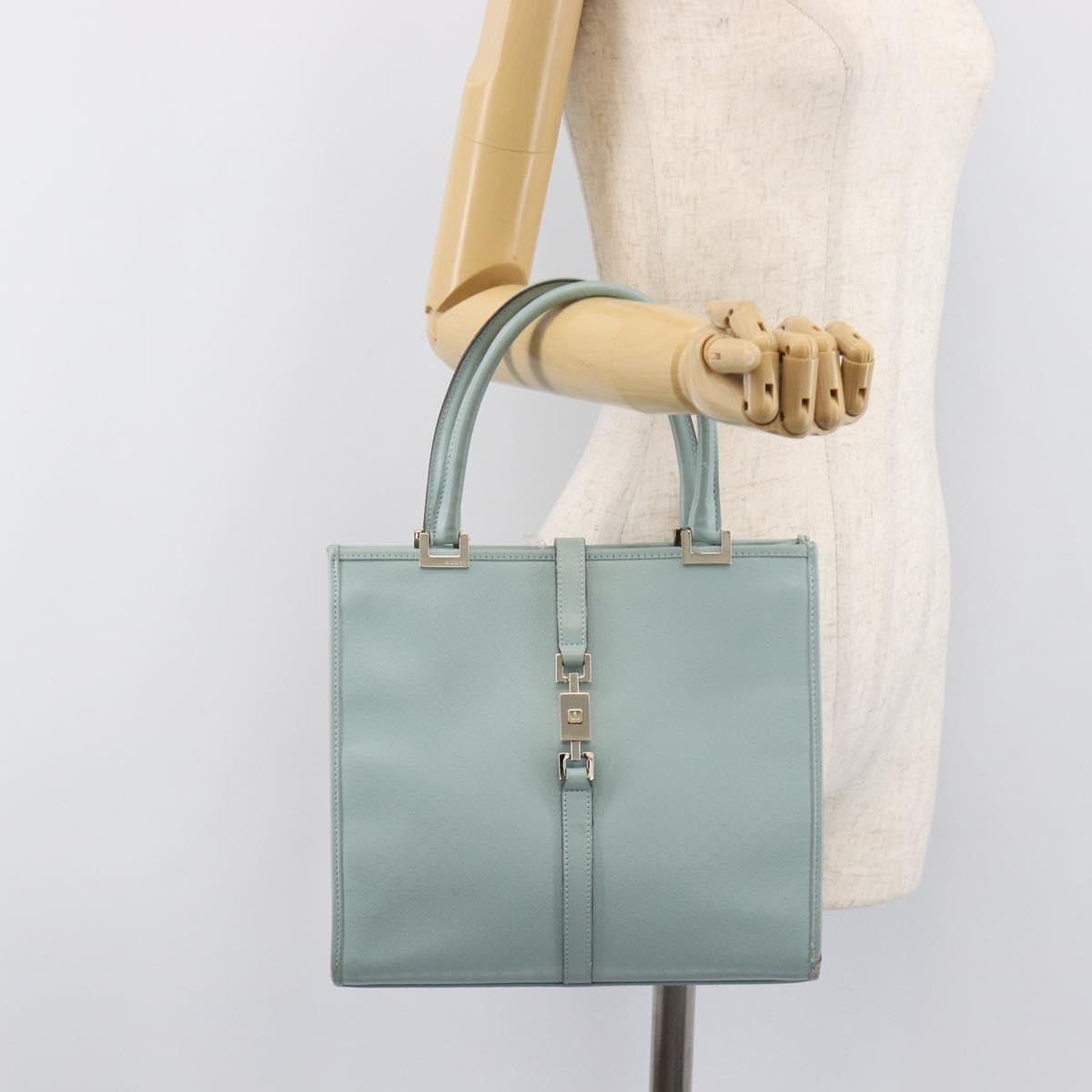 GUCCI Micro Guccissima Jackie Bag PVC Leather Light Blue 002 1065 Auth ep16106