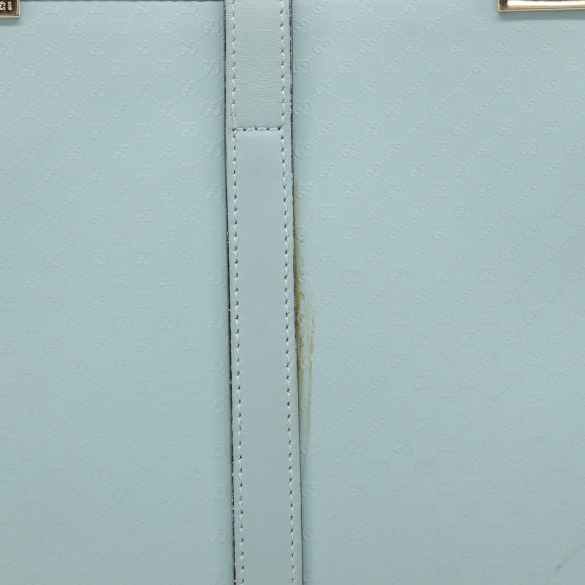 GUCCI Micro Guccissima Jackie Bag PVC Leather Light Blue 002 1065 Auth ep16106