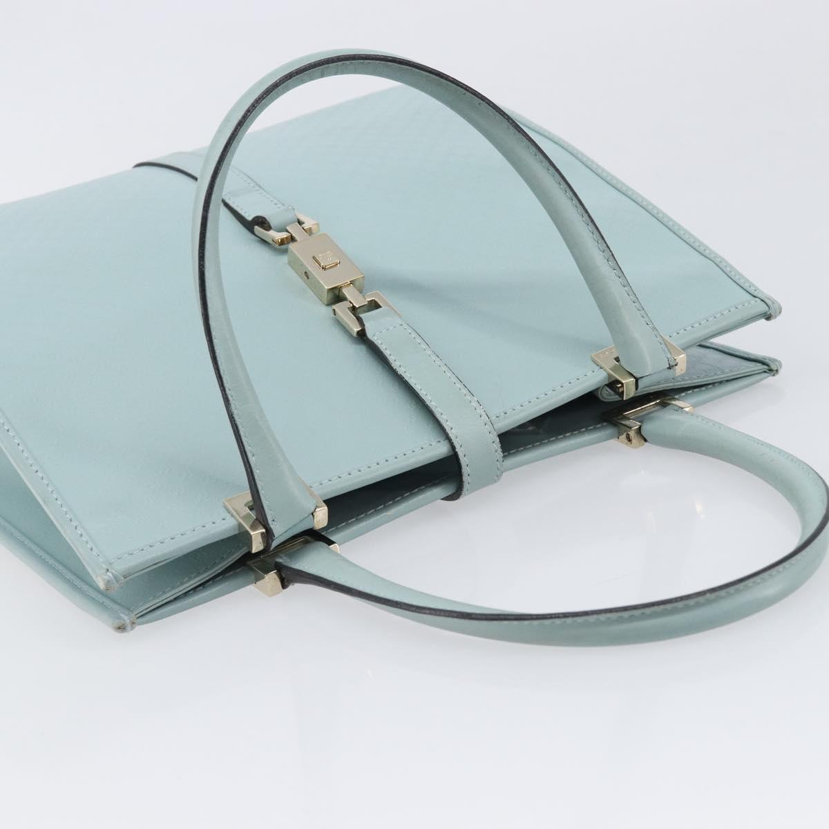 GUCCI Micro Guccissima Jackie Bag PVC Leather Light Blue 002 1065 Auth ep16106