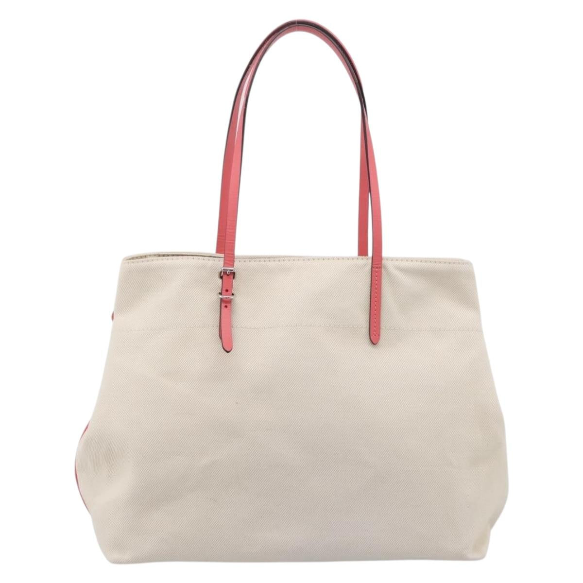 LOUIS VUITTON Cabas MM Tote Bag Canvas White M94502 LV Auth ep16110A