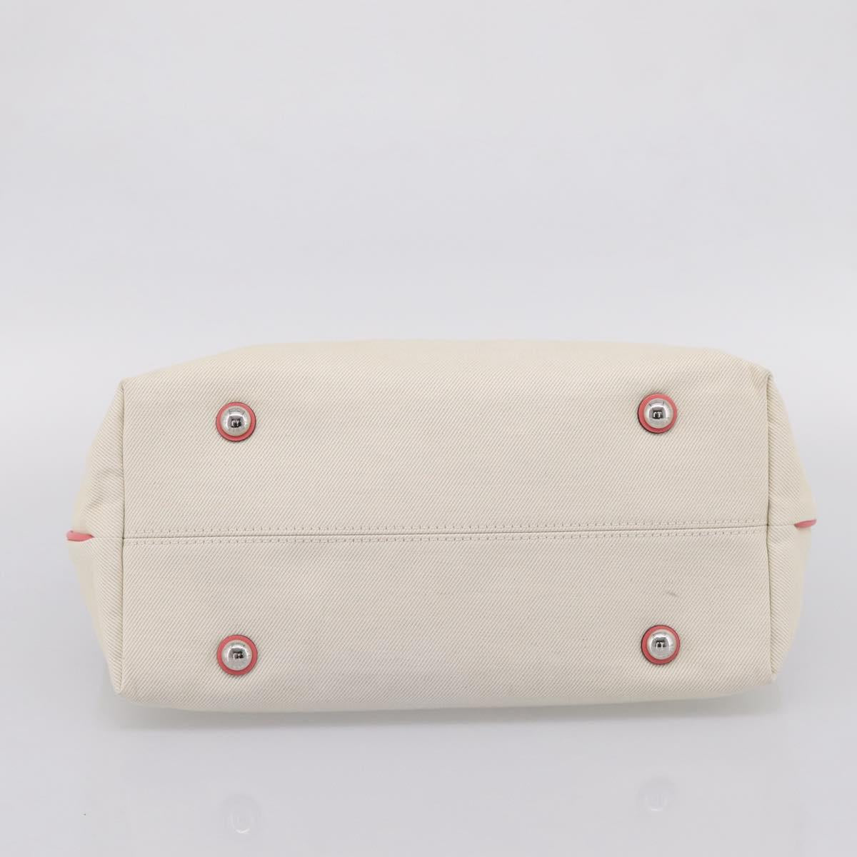 LOUIS VUITTON Cabas MM Tote Bag Canvas White M94502 LV Auth ep16110A