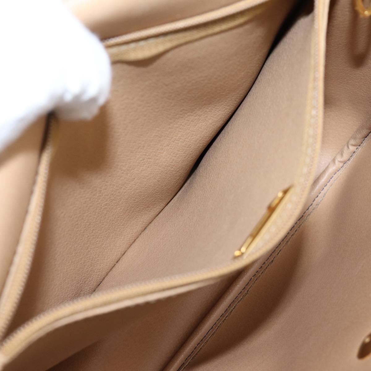 Christian Dior Trotter Canvas Shoulder Bag PVC Navy Gold Auth ep16126