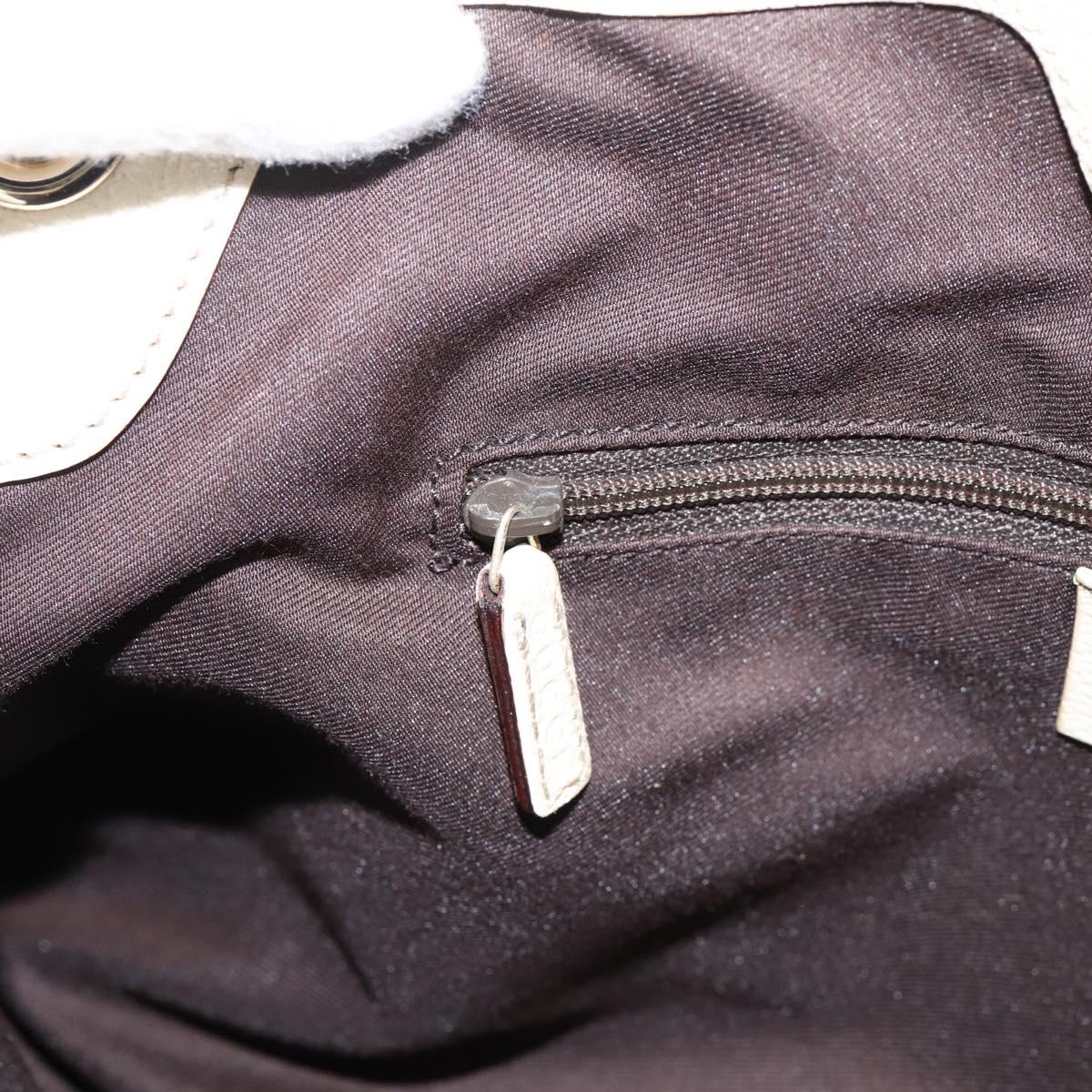 GUCCI GG Canvas Tote Bag Beige Gold 121023 Auth ep16127