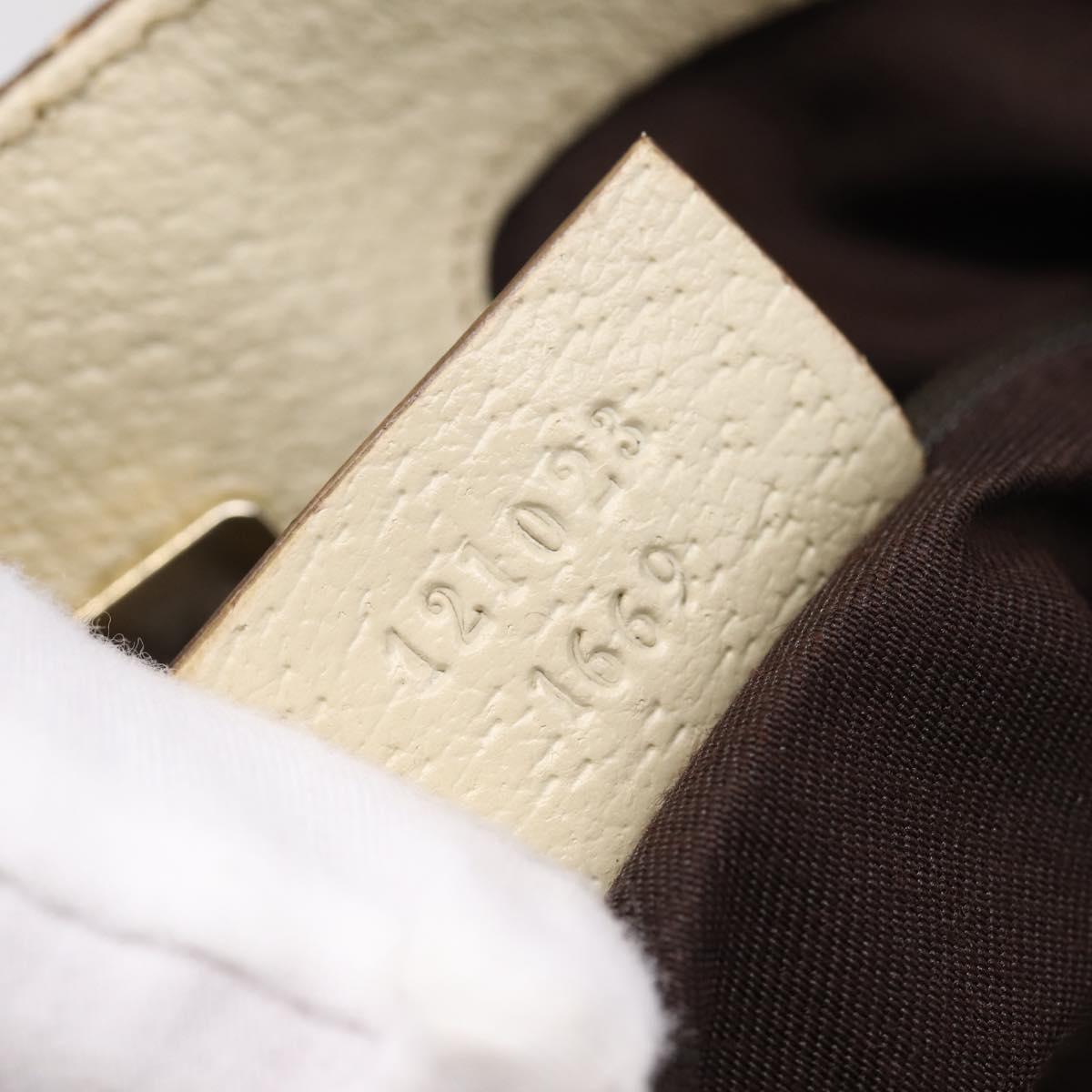 GUCCI GG Canvas Tote Bag Beige Gold 121023 Auth ep16127