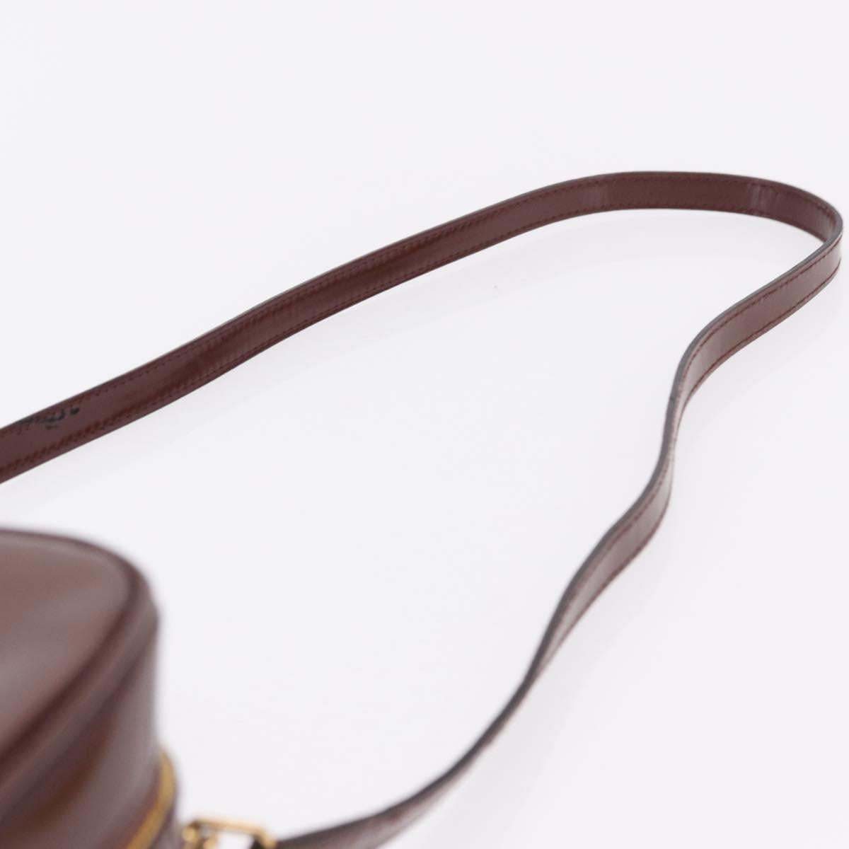GUCCI Vanity Hand Bag Patent leather 2way Brown Gold 000 270 0323 Auth ep16129