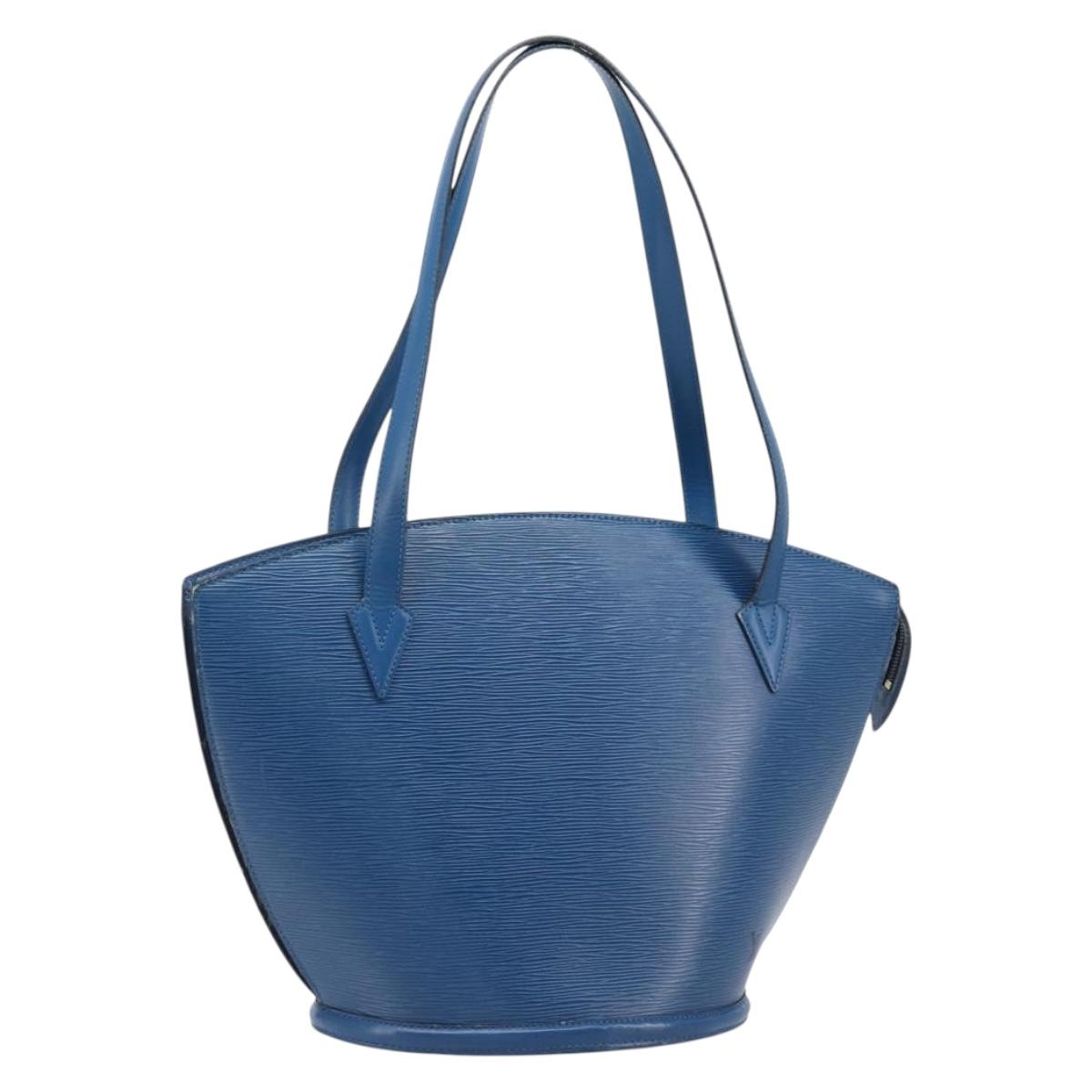 LOUIS VUITTON Epi Saint Jacques Shopping Shoulder Bag Blue M52275 Auth ep16132