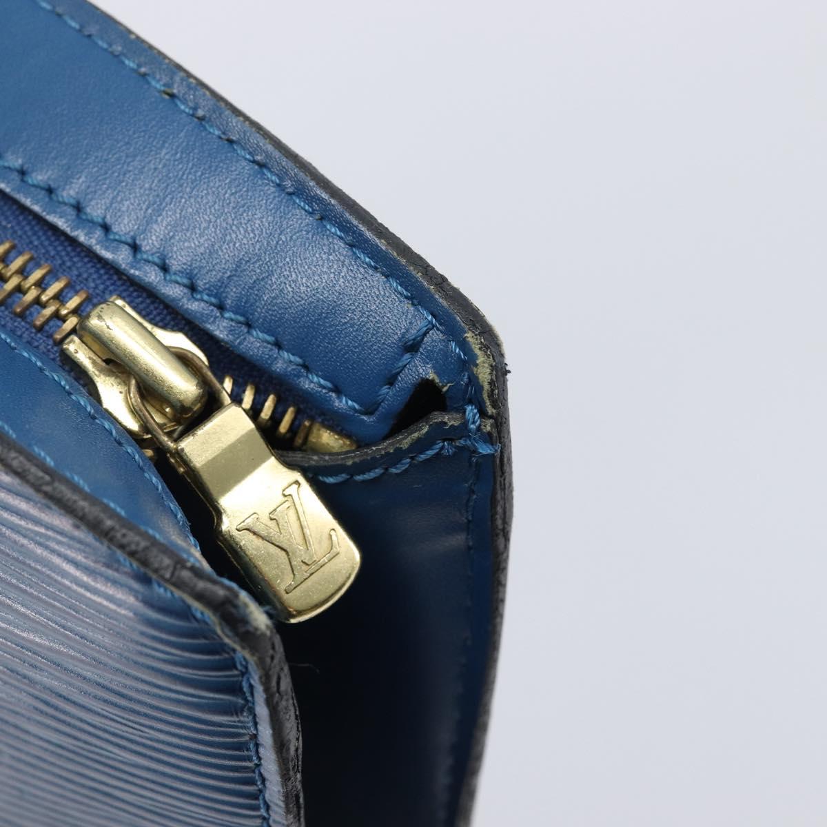 LOUIS VUITTON Epi Saint Jacques Shopping Shoulder Bag Blue M52275 Auth ep16132