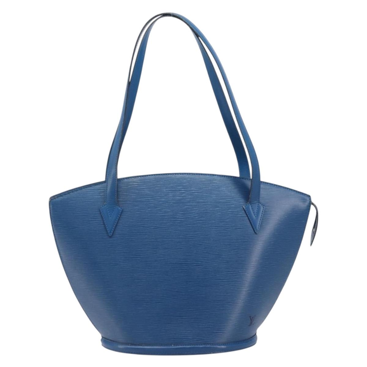 LOUIS VUITTON Epi Saint Jacques Shopping Shoulder Bag Blue M52275 Auth ep16132