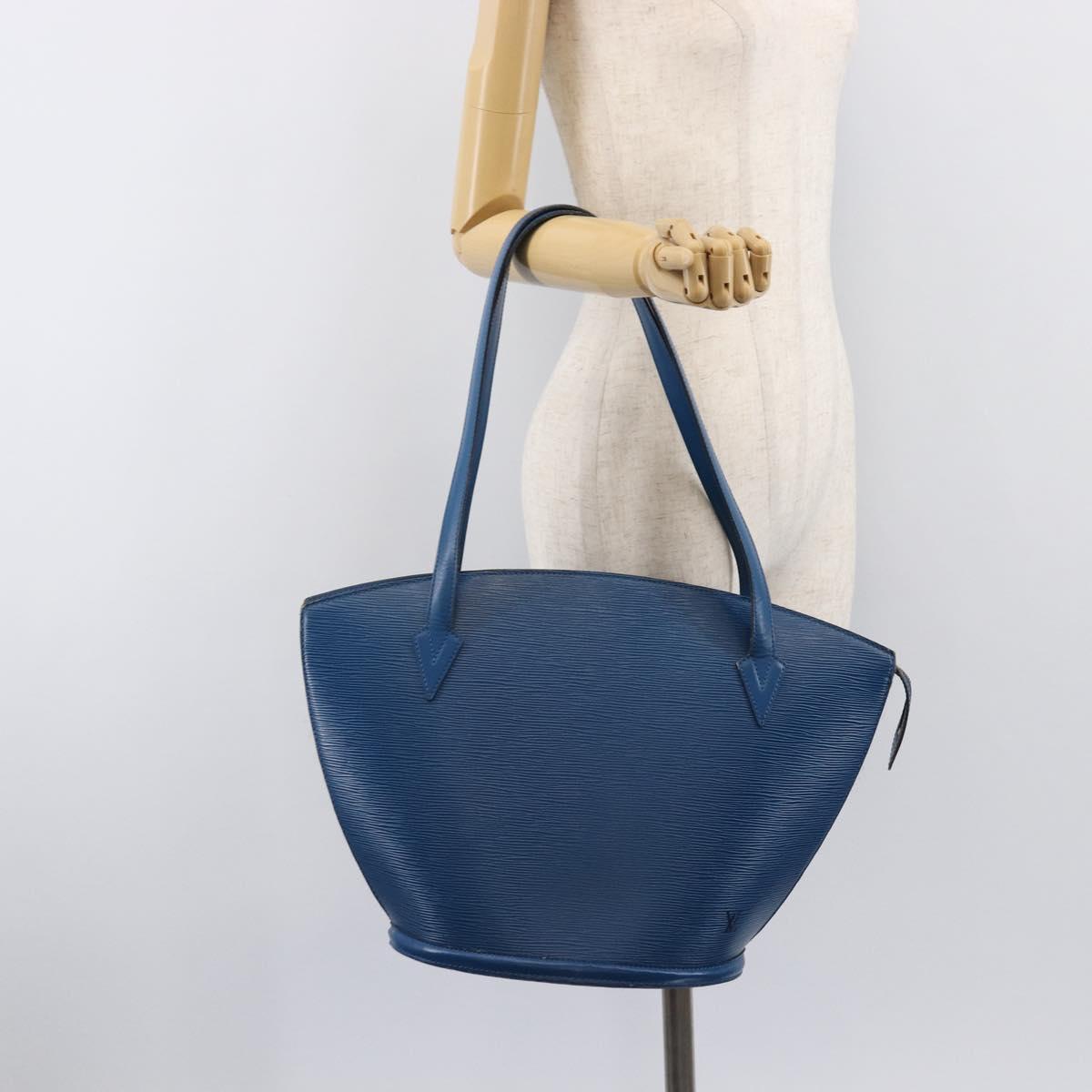 LOUIS VUITTON Epi Saint Jacques Shopping Shoulder Bag Blue M52275 Auth ep16132
