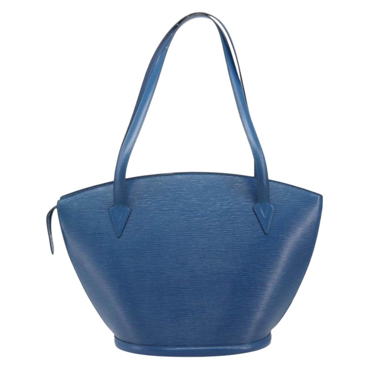 LOUIS VUITTON Epi Saint Jacques Shopping Shoulder Bag Blue M52275 Auth ep16132