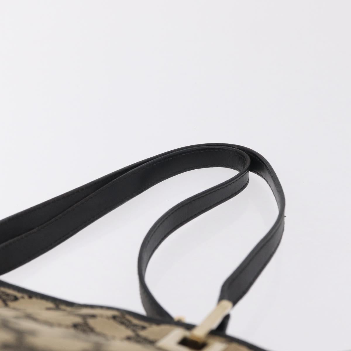 GUCCI GG Canvas Tote Bag Beige Gold 002 1099 Auth ep16137