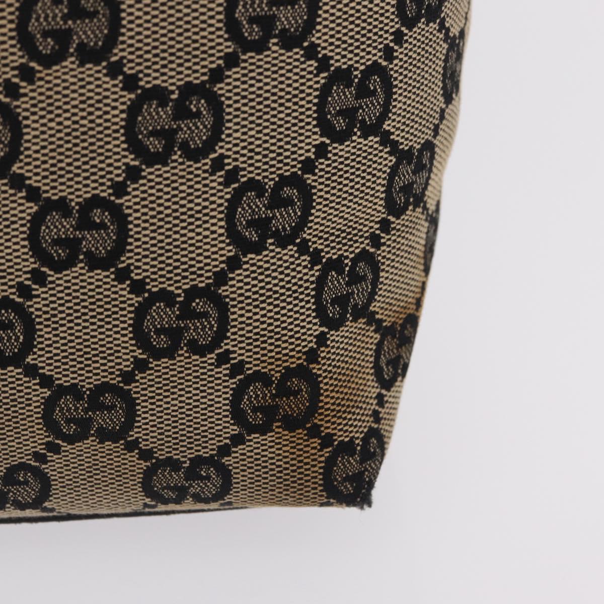 GUCCI GG Canvas Tote Bag Beige Gold 002 1099 Auth ep16137