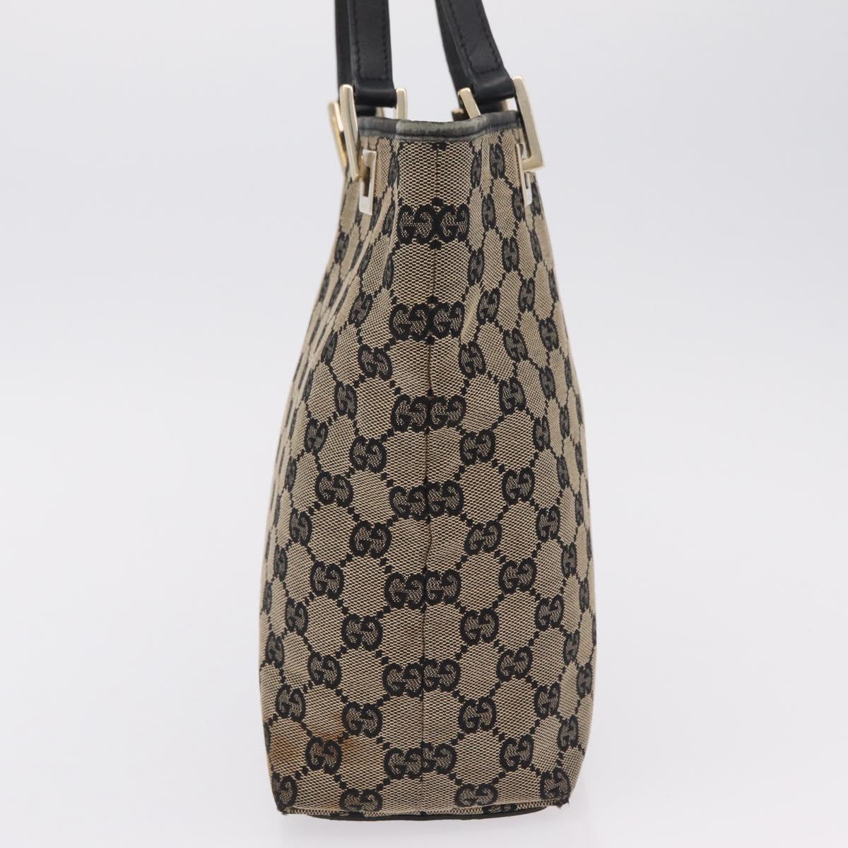 GUCCI GG Canvas Tote Bag Beige Gold 002 1099 Auth ep16137