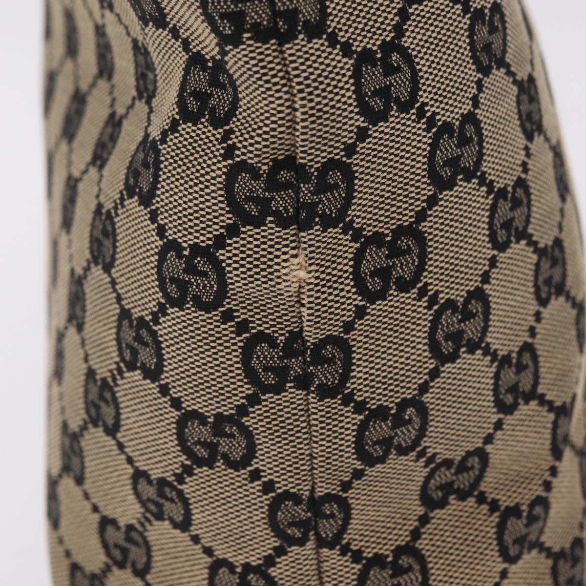 GUCCI GG Canvas Tote Bag Beige Gold 002 1099 Auth ep16137