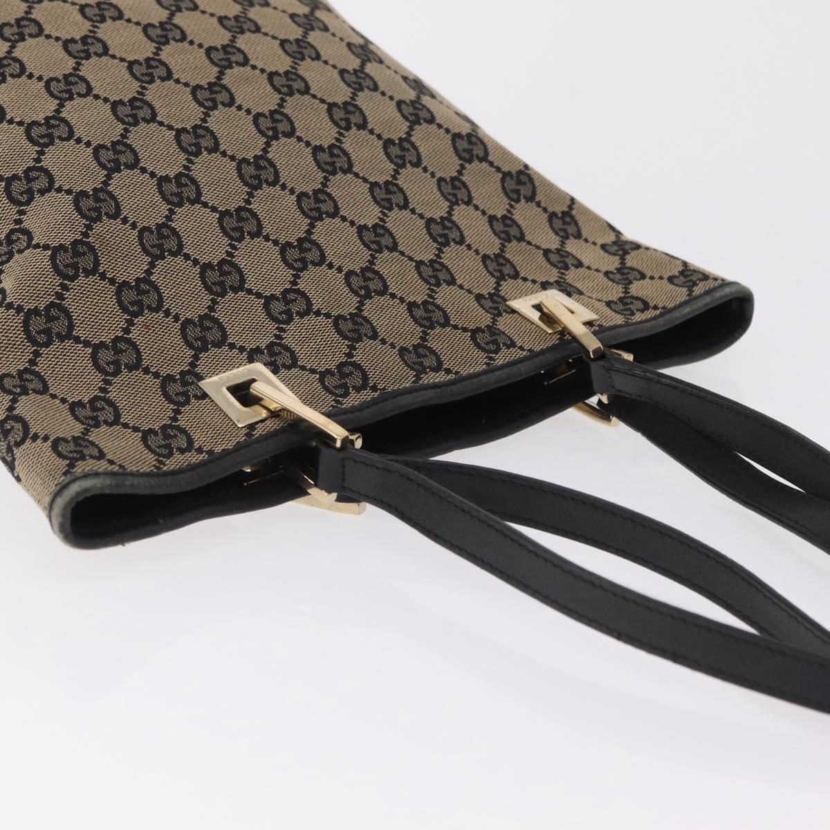 GUCCI GG Canvas Tote Bag Beige Gold 002 1099 Auth ep16137