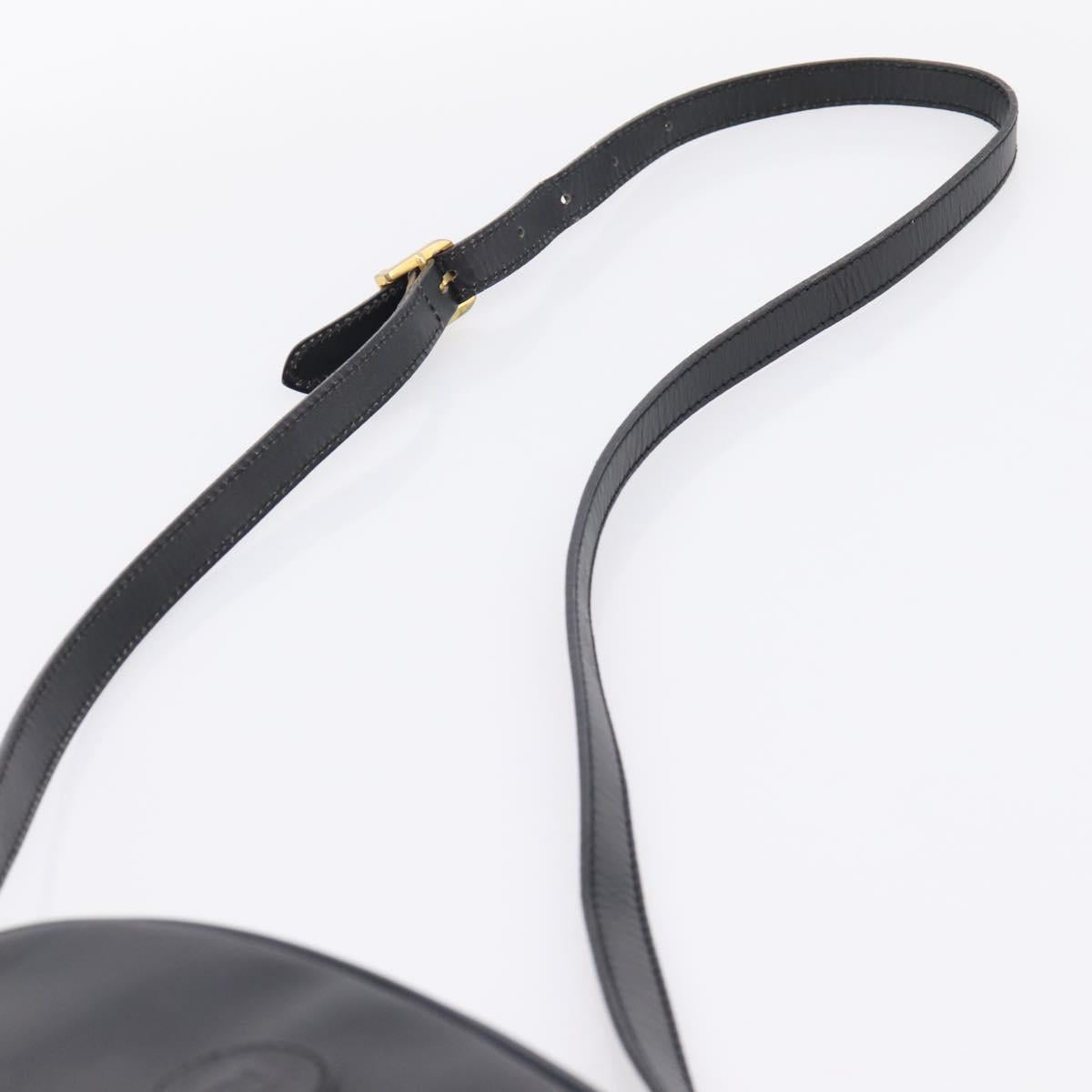 FENDI Pecan Canvas Shoulder Bag PVC Black Gold Auth ep16143
