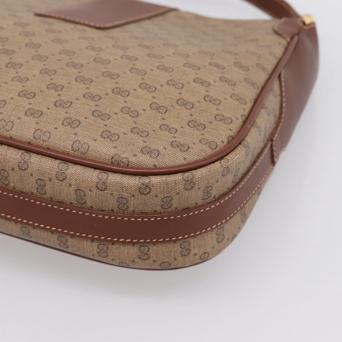 GUCCI Micro GG Supreme Shoulder Bag PVC Beige Gold 001 116 4425 Auth ep16145