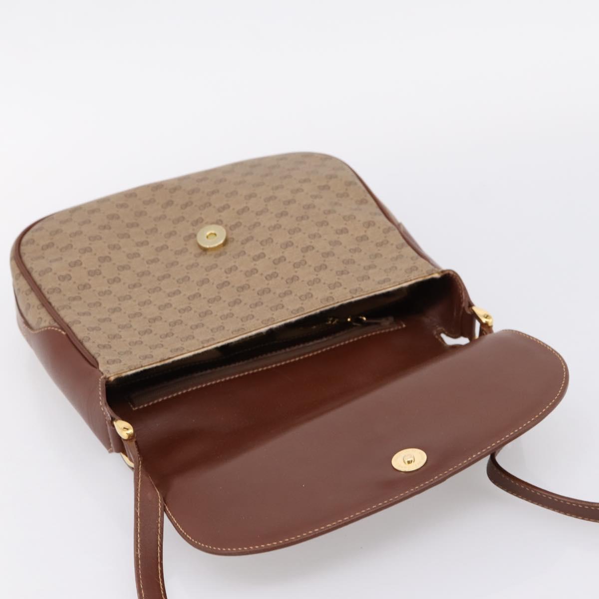 GUCCI Micro GG Supreme Shoulder Bag PVC Beige Gold 001 116 4425 Auth ep16145